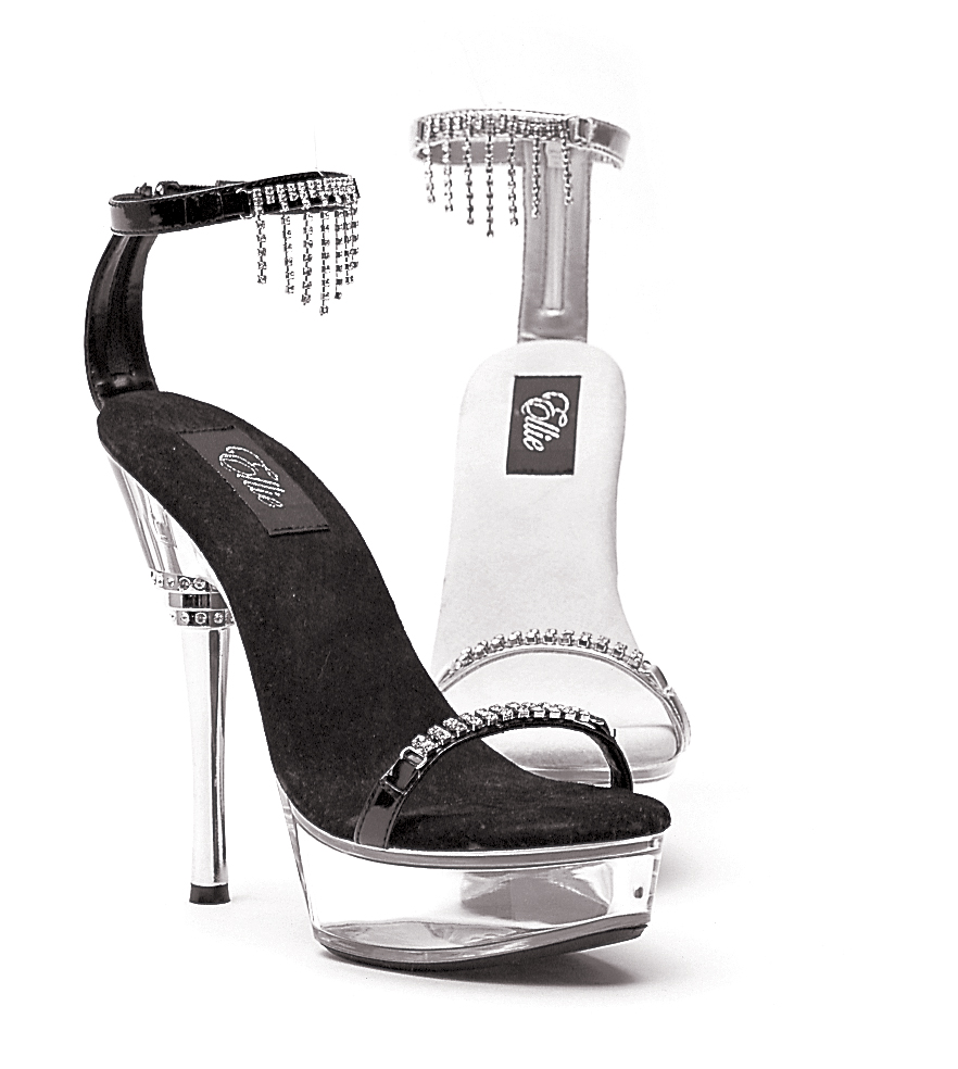 ZsaZsa - 6 Inch Rhinestone Silver Heel Sandal